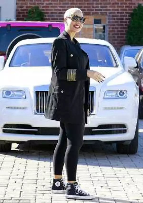 Amber Rose gifts herself a $371K Rolls-Royce for 33rd birthday (Photos)